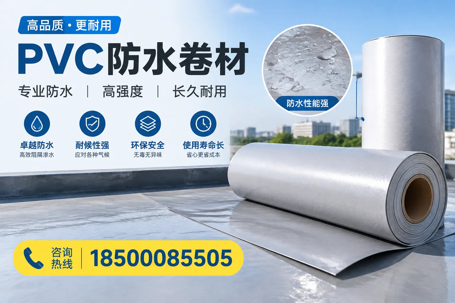 PVC防水卷材的安装方法与注意事项,十堰用户必看